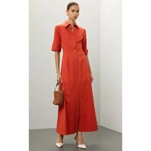 Staud Joan Maxi Dress in Red size 12